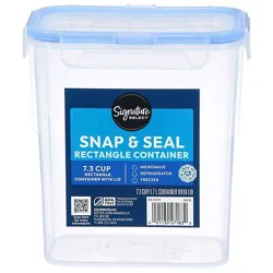 Signature Select Container Rectangle Airtight Microwave Safe 7.3 Cup - Each