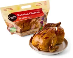 Signature Cafe Traditional Whole Rotisserie Chicken Hot - Each (Available After 10 Am)