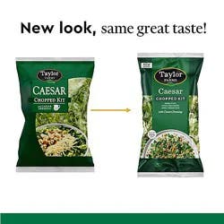 Taylor Farms Caesar Chopped Salad Kit Bag - 11.15 Oz