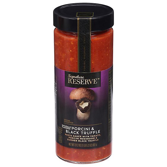 slide 1 of 1, Signature Reserve Pasta Sauce Tomato Porcini & Black Truffle - 21.2 Oz, 21.2 oz
