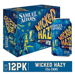 Samuel Adams Wicked Hazy New England Ipa Beer Cans - 12-12 Fl. Oz.