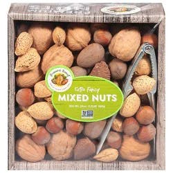 Treas Hrv Mix Nut In Shell Gift Bskt - 24 Oz