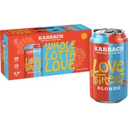 Karbach Love Street Blonde Beer Cans - 18-12 Fl. Oz.