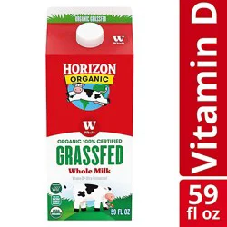 Horizon Organic Whole Grassfed Milk Carton - 59 Fl. Oz.