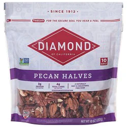 Diamond Halves Pecan - 10 Oz