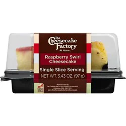 The Cheesecake Factory Raspberry Swirl Cheesecake Slice - 3.43oz