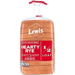 Lewis Bake Shop Half Loaf Hearty Rye - 12 Oz