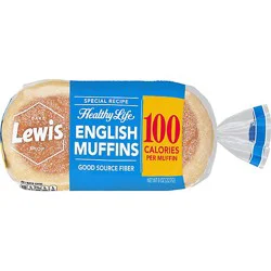 Lewis Bake Shop Hl White English Muffin - 8 Oz
