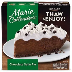 Marie Callender's Chocolate Satin Pie Frozen Dessert - 25.6 Oz