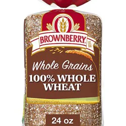 Brownberry Whole Grains 100% Whole Wheat Bread - 24 Oz