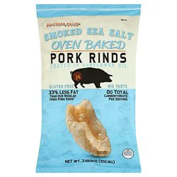 Southern Recipe Small Batch Smoked Sea Salt Oven Baked Pork Rinds - 3.625 Oz