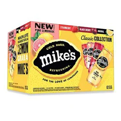Mikes Hard Malt Beverage Premium Lemonade Variety Cans Party Pack - 12-12 Fl. Oz.