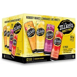 Mikes Hard Malt Beverage Premium Lemonade Variety Cans Party Pack - 12-12 Fl. Oz.