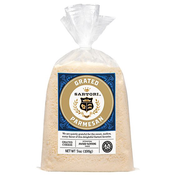 slide 1 of 1, Sartori Cheese Grated Parmesan - 7 Oz, 7 oz