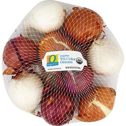 O Organics Organic Tri Color Onions Prepacked Bag - 3 Lb
