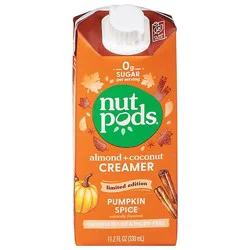 Nutpods Creamer Seasonal Edition Unsweetened Dairy Free Pumpkin Spice - 11.2 Fl. Oz.