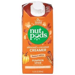 Nutpods Creamer Seasonal Edition Unsweetened Dairy Free Pumpkin Spice - 11.2 Fl. Oz.