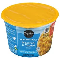 Signature Select Macaroni & Cheese Dinner Microwavable - 2.05 Oz