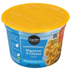 Signature Select Macaroni & Cheese Dinner Microwavable - 2.05 Oz