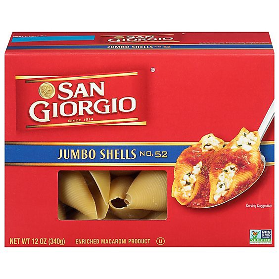 slide 1 of 12, San Giorgio Pasta Shells Jumbo - 12 Oz, 12 oz