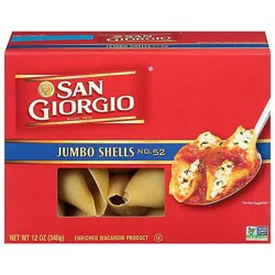 San Giorgio Pasta Shells Jumbo - 12 Oz