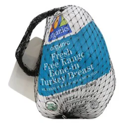 O Organics Organic Turkey Breast Bone In Fresh - 6.5 Lb
