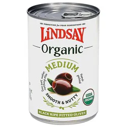 Lindsay Organic Medium Black Ripe Olives - 6 Oz
