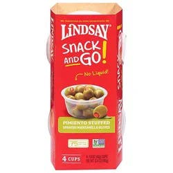 Linday Snck And Go Pmnt Stff Olv Cup - 6.4 Oz