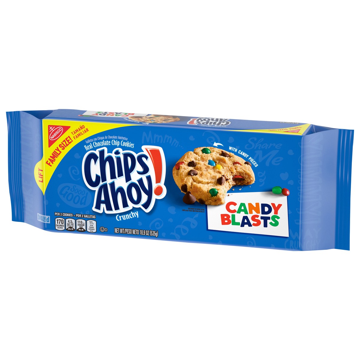 slide 7 of 12, Chips Ahoy! Candy Blast Family Size Cookies - 18.9 Oz, 18.9 oz