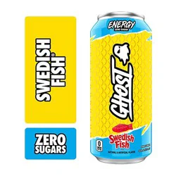 Ghost Swedish Fish Zero Sugar Energy Drink - 16 Fl. Oz.