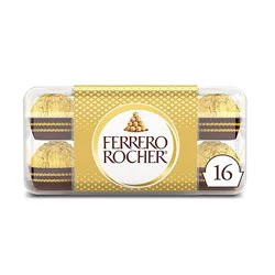 Ferrero Rocher Premium Milk Chocolate Hazelnut Chocolates - 16 Count