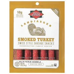 Dietz & Watson Smoked Turkey Landjaeger Snacks 5 Oz