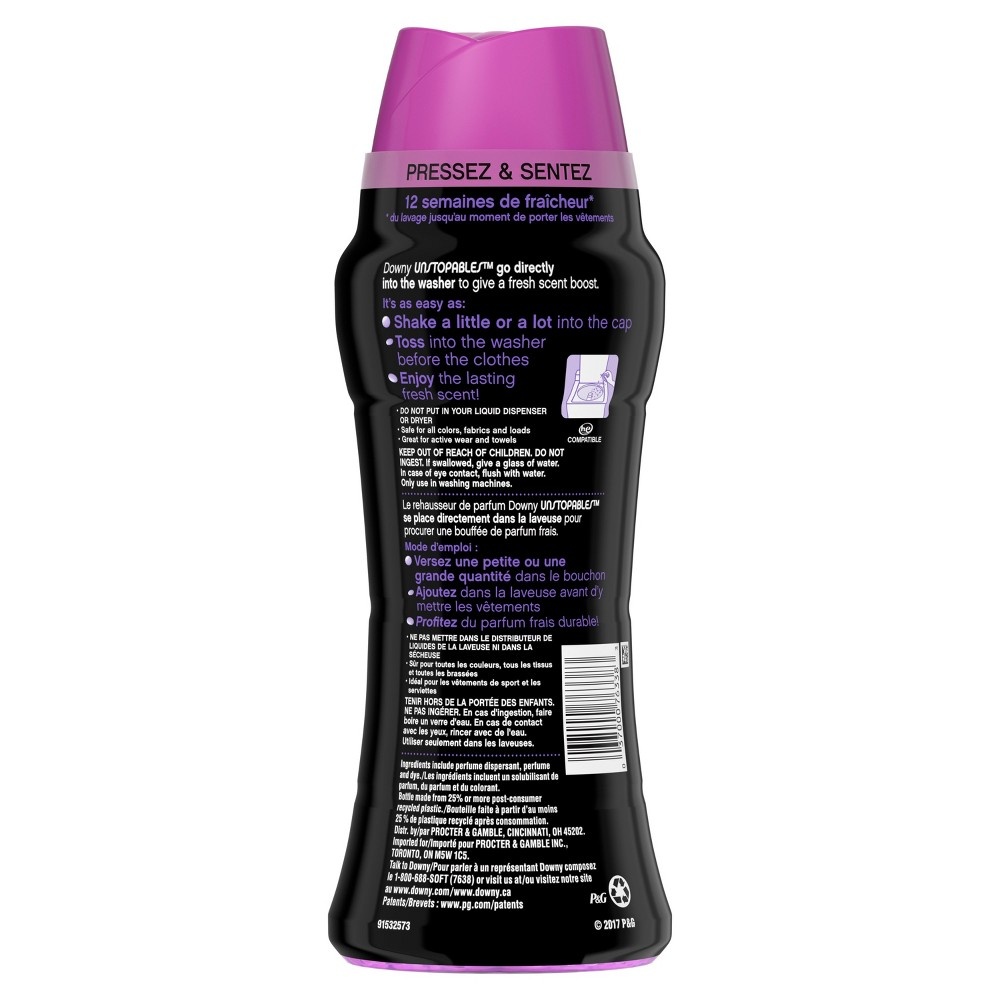 slide 5 of 5, Downy Unstopables In-Wash Laundry Scent Booster Beads, Lush, 14.8 oz, 