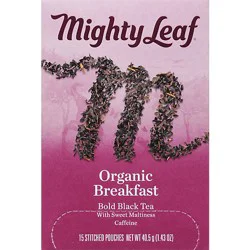 Mighty Leaf Organic Fair Trade Certified Breakfast Black Tea - 15 Count