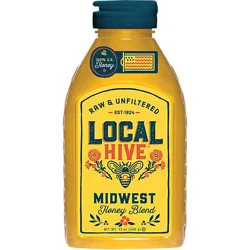 Local Hive Honey Raw & Unfiltered Midwest - 12 Oz
