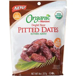 Mariani Organic Dates Pitted Deglet Noor - 8 Oz