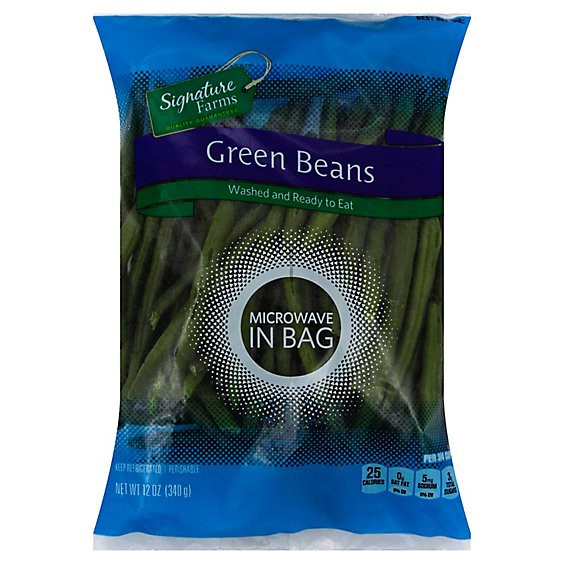 slide 1 of 1, Signature Select/farms Green Beans - 12 Oz, 12 oz