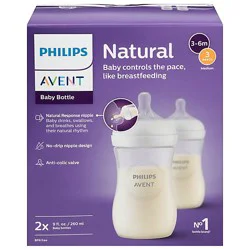 Avent Natural 9 Ounce Bottle - 2 Count