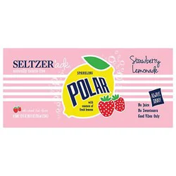 Polar Seltzer Strawberry Lemonade - 8-12 Fl. Oz.