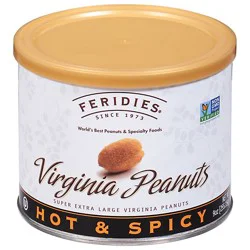 Feridies Virginia Peanuts Super Extra Large Hot & Spicy - 9 Oz