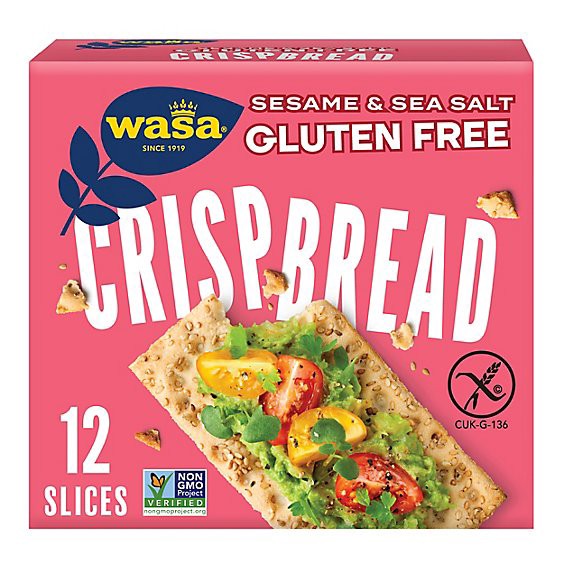 slide 1 of 1, Wasa Crispbread Sesame & Sea Salt Gluten Free Crackers - 6.1 Oz, 6.1 oz