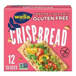 Wasa Crispbread Sesame & Sea Salt Gluten Free Crackers - 6.1 Oz