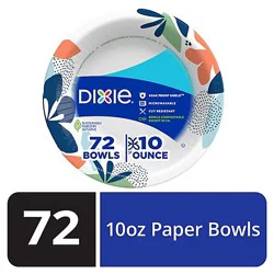 Dixie Everyday Paper Bowls Microwavable 10 Oz - 72 Count