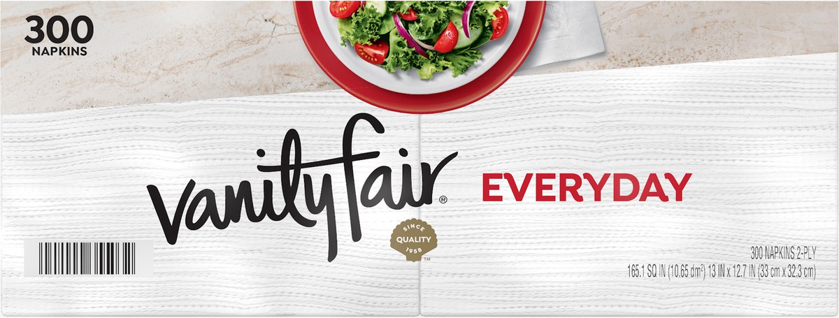 slide 3 of 8, Vanity Fair Everyday Paper Napkins - 300 Count, 300 ct