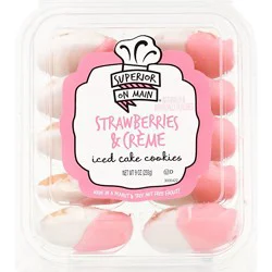 Cookies Iced Strawberries And Creme 10ct - 9 Oz