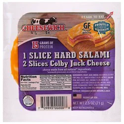 Cheesewich Colby Jack & Hard Salami - 2.5 Oz