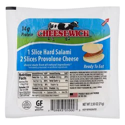 Cheesewich Provolone Cheese And Salami - 2.5 Oz