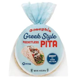 Joseph's Greek Style Pocketless Pita Bread - 4 Count