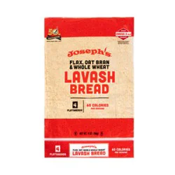 Josephs Lavash Bread Flax 4 Count - 9 Oz