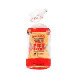 Josephs Flax Mini Pita Bread 8 Count - 8 Oz